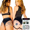 Rainbow Reflective Pasties/Body Sticker Set - Star