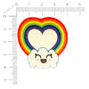 Rainbow Heart Kawaii Clouds Glitz Nips Nipple Covers