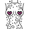 Glitz Nips NFC Just the Tip Heart Pasties Neon Pink