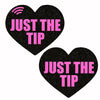 Glitz Nips NFC Just the Tip Heart Pasties Neon Pink