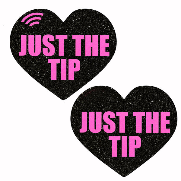 Glitz Nips NFC Just the Tip Heart Pasties Neon Pink