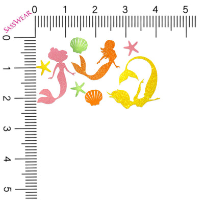 Mermaid Glow-in-the-Dark Body Stickers-Mini - Sasswear