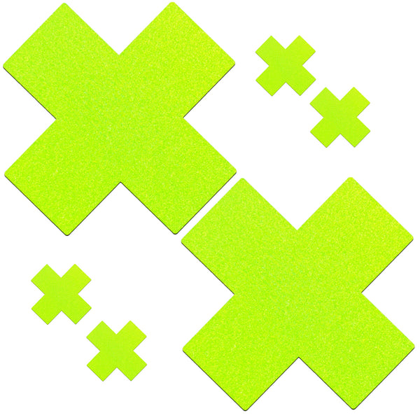 Glitz Nips Neon Green X Pasties