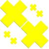 Glitz Nips Neon Yellow X Pasties
