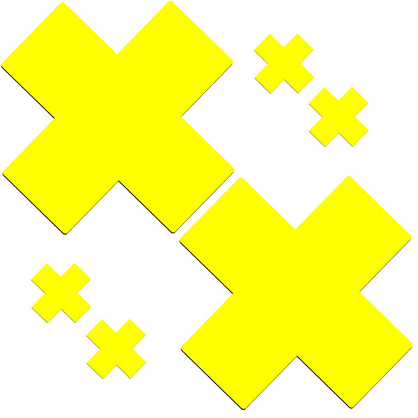 Glitz Nips Neon Yellow X Pasties