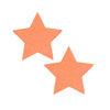 orange neon star pasties