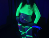Pacman Glow-in-the-Dark Body Stickers-Mini - Sasswear
