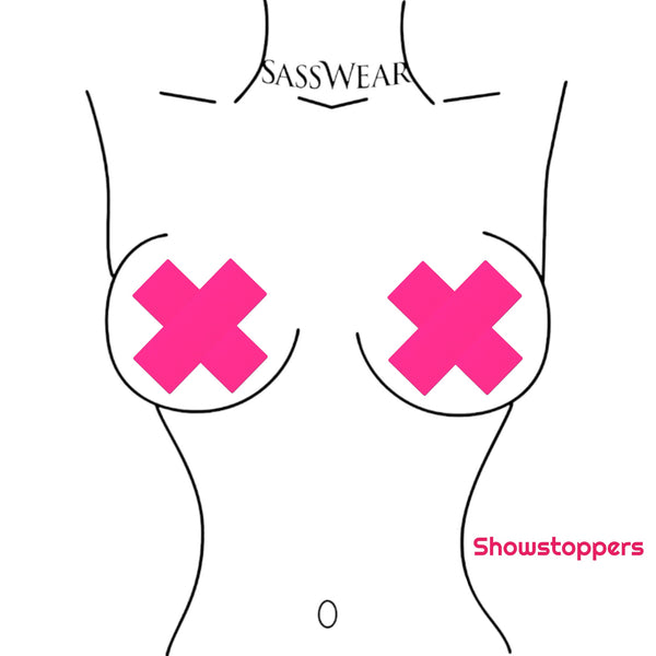 Glitz Nips Neon Pink X Pasties