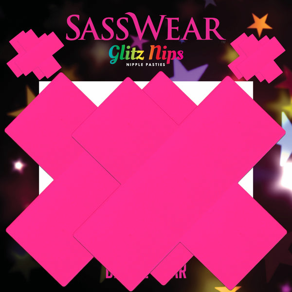 Glitz Nips Neon Pink X Pasties