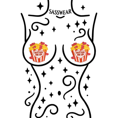 Glitz Nips Butter Me Up Popcorn Glitter Pasties