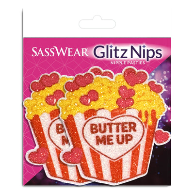 Glitz Nips Butter Me Up Popcorn Glitter Pasties