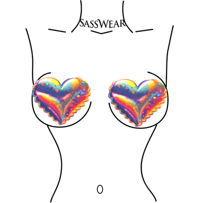 rainbow heart balloons headliners