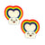 Rainbow Heart Kawaii Clouds Glitz Nips Nipple Covers