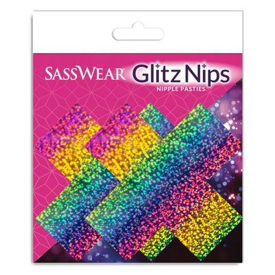 Glitz Nips Holographic Rainbow X Pasties
