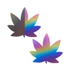 Rainbow Reflective Leaf Pasties