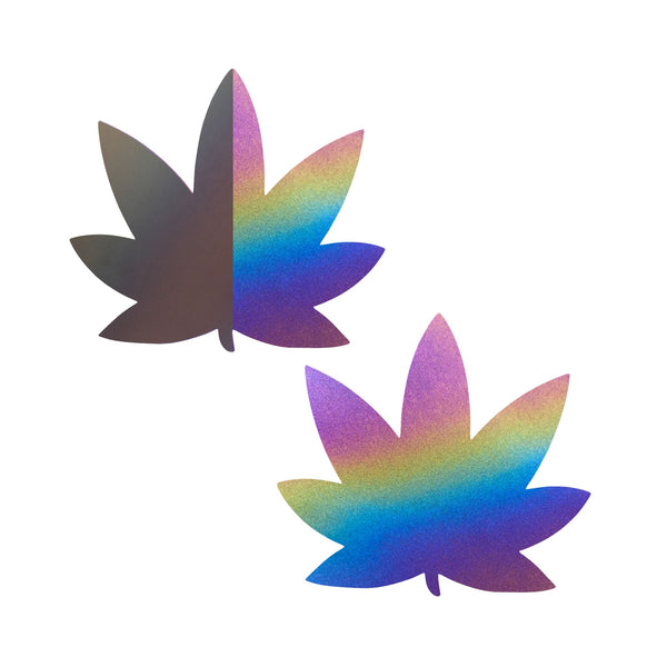 Rainbow Reflective Leaf Pasties