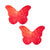 red glitter butterfly pasties