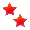 Righteous Ruby Red Metallic Star Glitz Nips Pasties