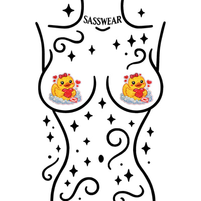 Glitz Nips Rubber Ducky Valentine Pasties