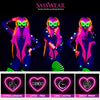 Rainbow Reflective Pasties/Body Sticker Set - Star