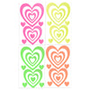 Heart Supersized Body Stickers | Neon Blacklight Reflective
