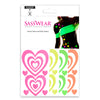 Heart Supersized Body Stickers | Neon Blacklight Reflective
