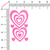 Heart Supersized Body Stickers | Neon Blacklight Reflective