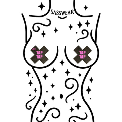 Glitz Nips NFC Tap Tap X Pasties Neon Pink Reflective
