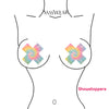 Tie Dye X Cross Glitz Nips Pasties