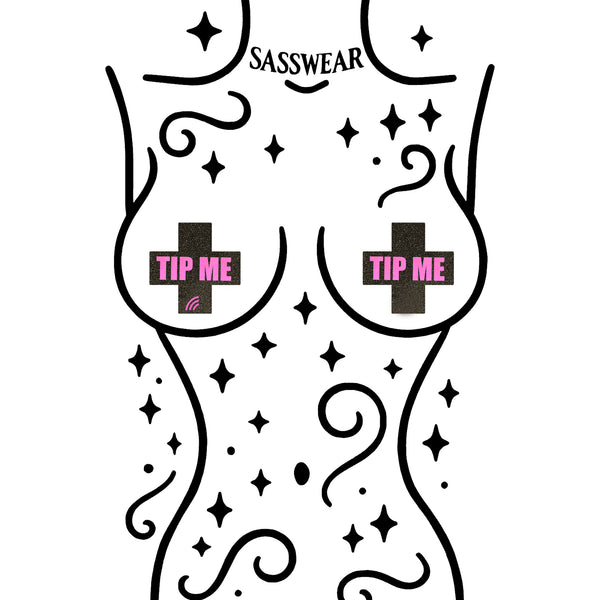 Glitz Nips NFC Tip Me X Pasties Neon Pink