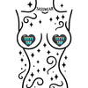 Glitz Nips NFC Titty Tap Heart Pasties Holographic