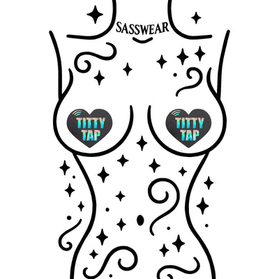 Glitz Nips NFC Titty Tap Heart Pasties Holographic