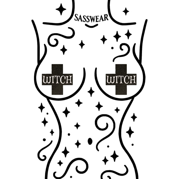 Glitz Nips Black Witch X Pasties