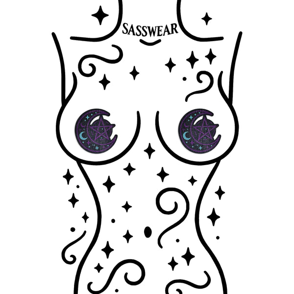 Glitz Nips Witchy Moon Pasties