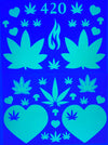 420 Love Pasties/Body Stickers Set