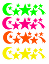 Celestial Blacklight Body Stickers - Sasswear