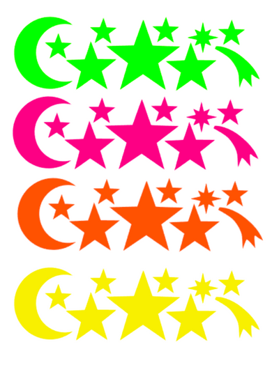 Celestial Blacklight Body Stickers - Sasswear