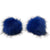 Stash Buns: Secret Stash Clip on Buns (Blue)