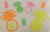 Pineapple Neon Glow Body Stickers-Mini