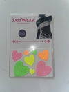 Hearts NeonGlow Body Stickers-Mini