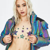 Rainbow Reflective Pasties/Body Sticker Set - Star - Sasswear