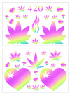 420 Love Pasties/Body Stickers Set