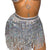 Silver Sequin Wrap Skirt 