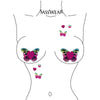 Glitter pasties body stickers rainbow  butterfly by Sasswear