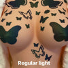 Rainbow Reflective Pasties/Body Stickers Set -Butterfly