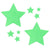 Glitz Nips Neon UV Green Star Pasties