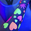 Hearts Glow-in-the-Dark Body Stickers-Mini - Sasswear