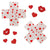 X marks the heart glitter pasties and kiss body stickers