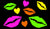 Lips/Kiss Glow-in-the-Dark Body Stickers-Mini - Sasswear