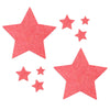Glitz Nips Neon UV Pink Star Pasties